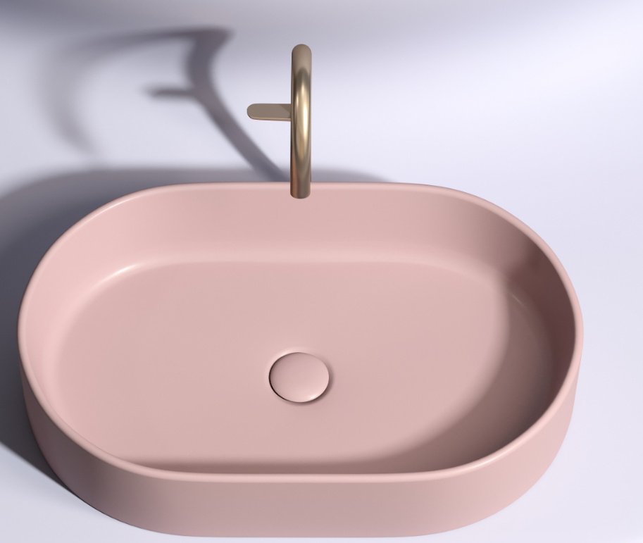 Раковина Ceramicanova CN6048MP накладная овальная 60, санфарфор