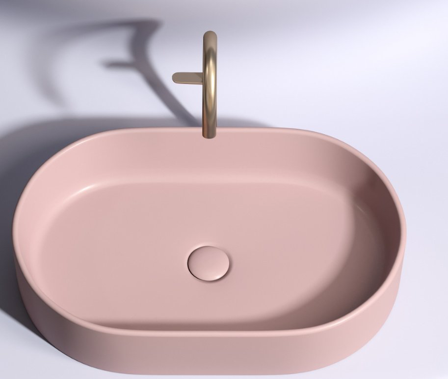 Раковина Ceramicanova CN6048MP накладная овальная 60, санфарфор купить,298798