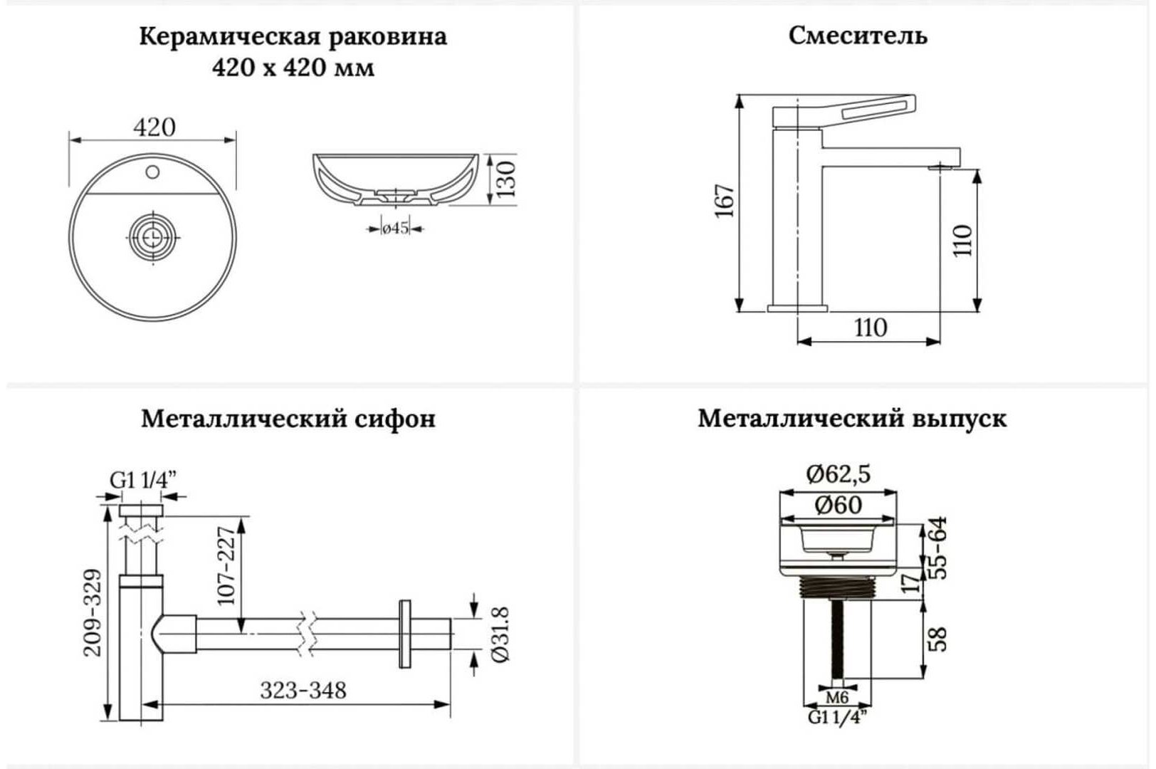 Раковина Wellsee 201002515, Chalice Perfection накладная круглая 42, фаянс купить,NaN