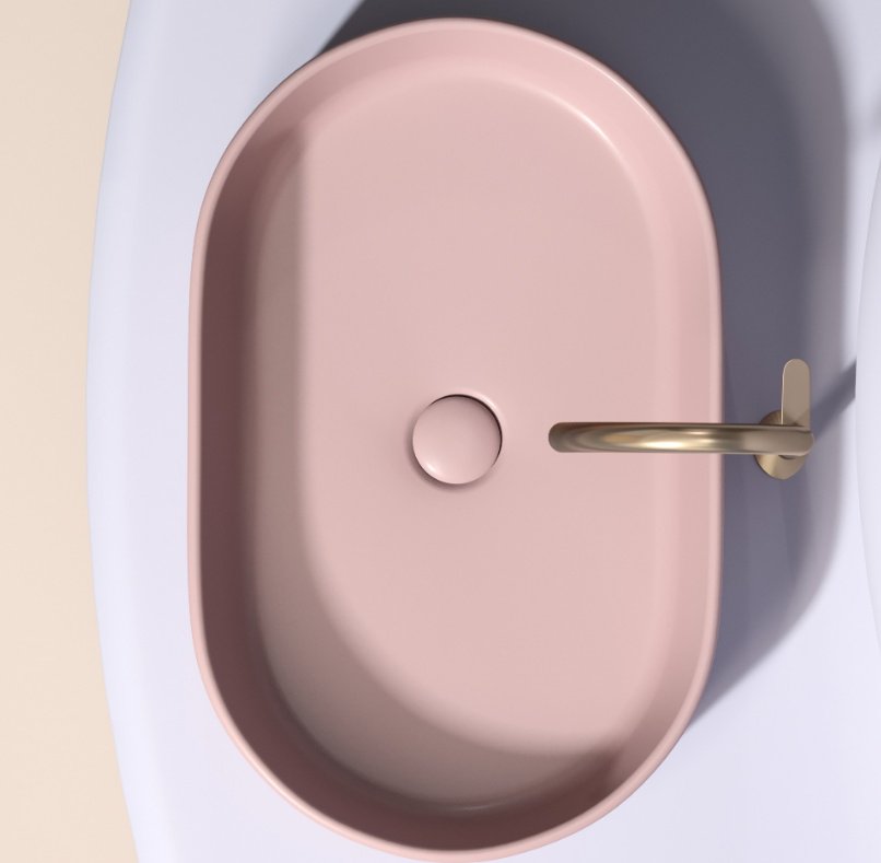 Раковина Ceramicanova CN6048MP накладная овальная 60, санфарфор