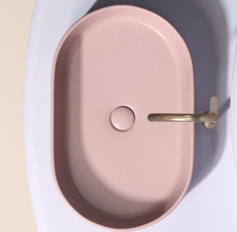 Раковина Ceramicanova CN6048MP накладная овальная 60, санфарфор купить,298798