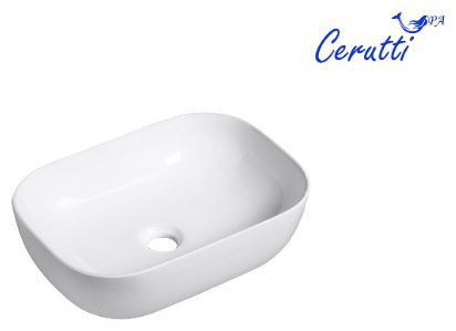 Раковина Cerutti SPA CR0078B накладная прямоугольная 46, фарфор купить,50800