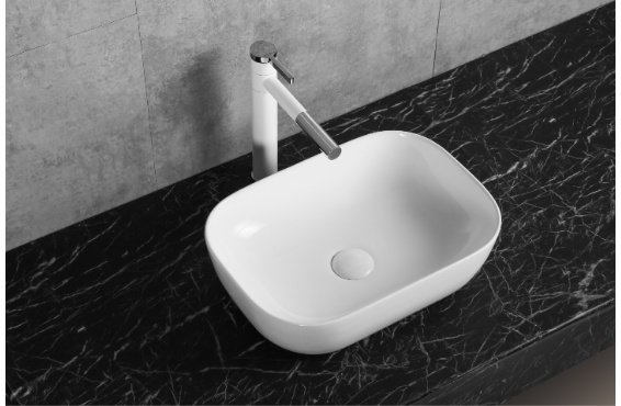 Раковина Cerutti SPA CR0078B накладная прямоугольная 46, фарфор купить,50800