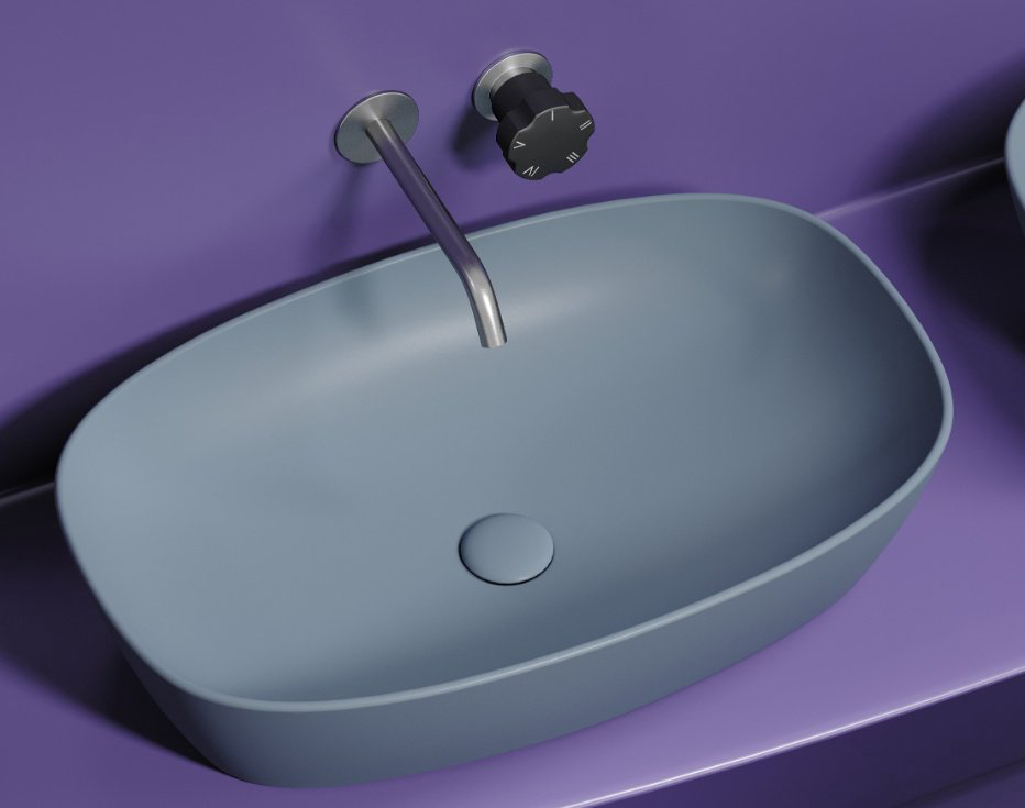 Раковина Ceramicanova CN6049MHL накладная овальная 60, санфарфор купить,229745