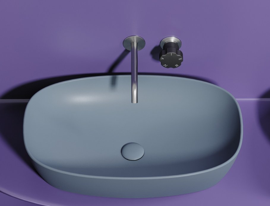 Раковина Ceramicanova CN6049MHL накладная овальная 60, санфарфор