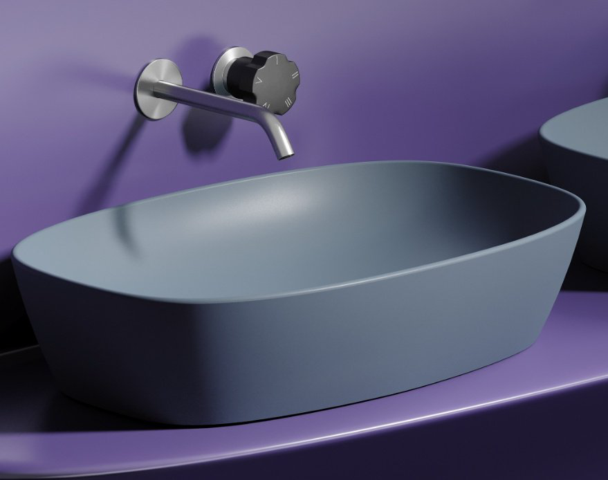 Раковина Ceramicanova CN6049MHL накладная овальная 60, санфарфор купить,229745