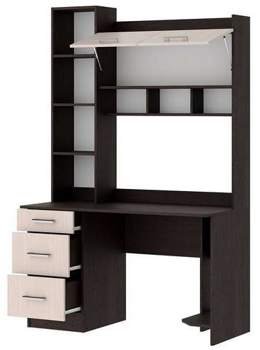 Стол компьютерный с надстройкой DOMA PKS-5, 125х60x196.8 см, коричневый, бежевый купить,NaN