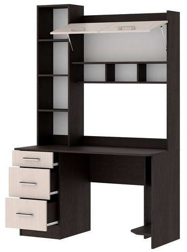 Стол компьютерный с надстройкой DOMA PKS-5, 125х60x196.8 см, коричневый, бежевый купить,NaN