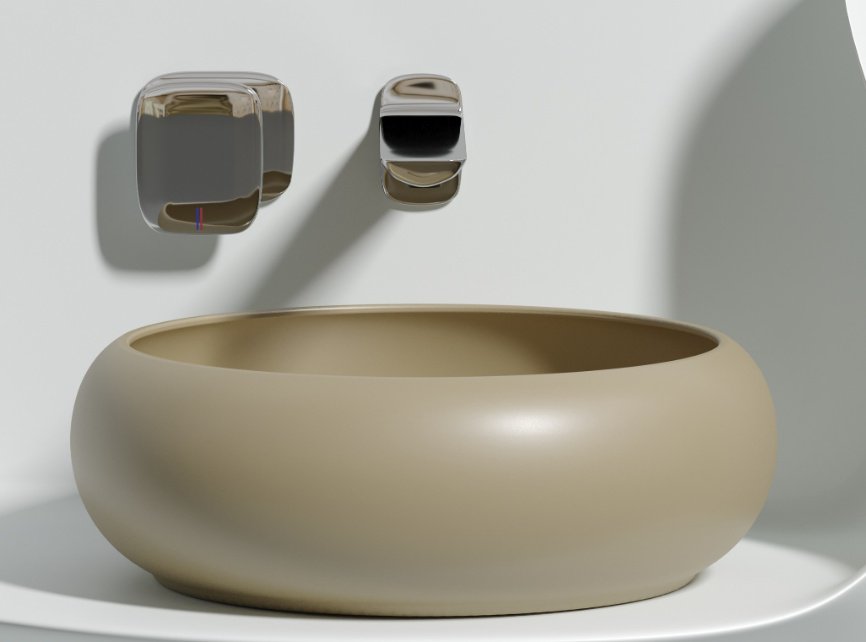 Раковина Ceramicanova CN6050MC накладная круглая 36, санфарфор