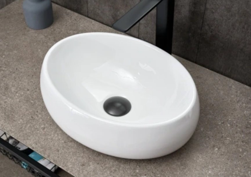Раковина GID-ceramic N9030ds накладная овальная 40, керамика купить,68655