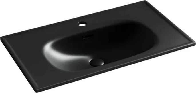 Раковина Ceramicanova Sabo CN13002MB накладная прямоугольная 80, санфарфор