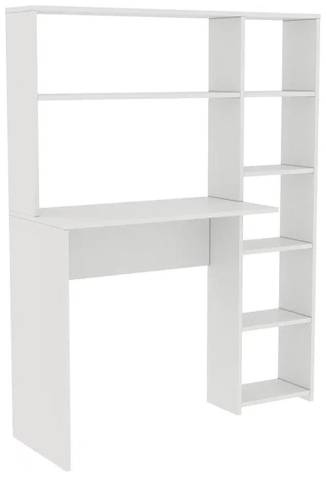 Стол компьютерный с надстройкой DOMA ST04, 113х40x142 см, белый купить,NaN