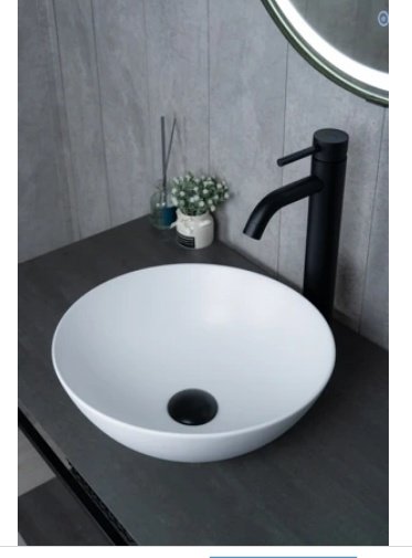 Раковина GID-ceramic 9081wm накладная круглая 36, керамика