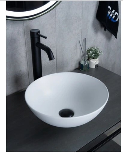 Раковина GID-ceramic 9081wm накладная круглая 36, керамика