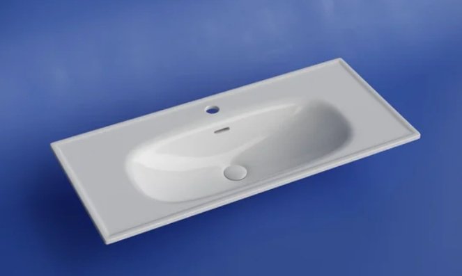 Раковина Ceramicanova Sabo CN13003 накладная прямоугольная 100, санфарфор