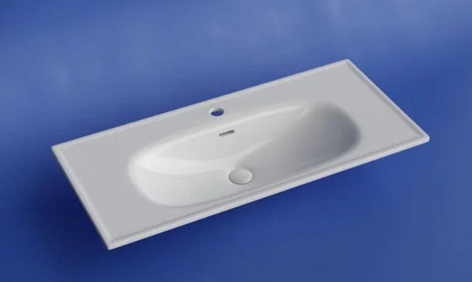 Раковина Ceramicanova Sabo CN13003 накладная прямоугольная 100, санфарфор купить,364269
