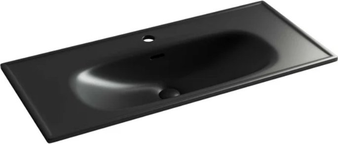 Раковина Ceramicanova Sabo CN13003MB накладная прямоугольная 100, санфарфор