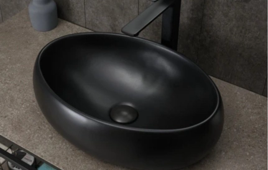 Раковина GID-ceramic Bm9030b накладная овальная 48, керамика