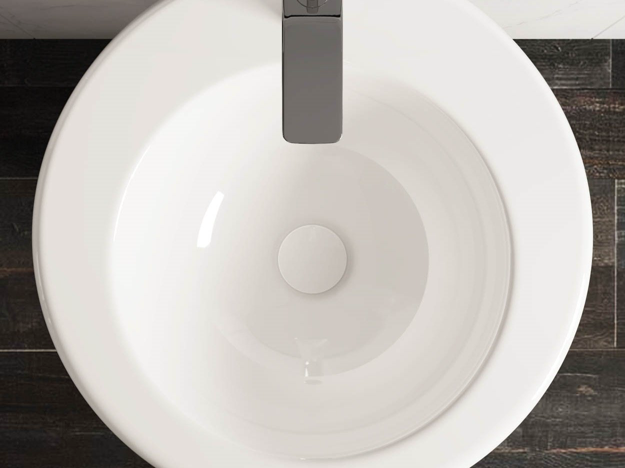 Раковина Ceramicanova CN1807 напольная нестандартная 55х55 мм, фарфор купить,593318