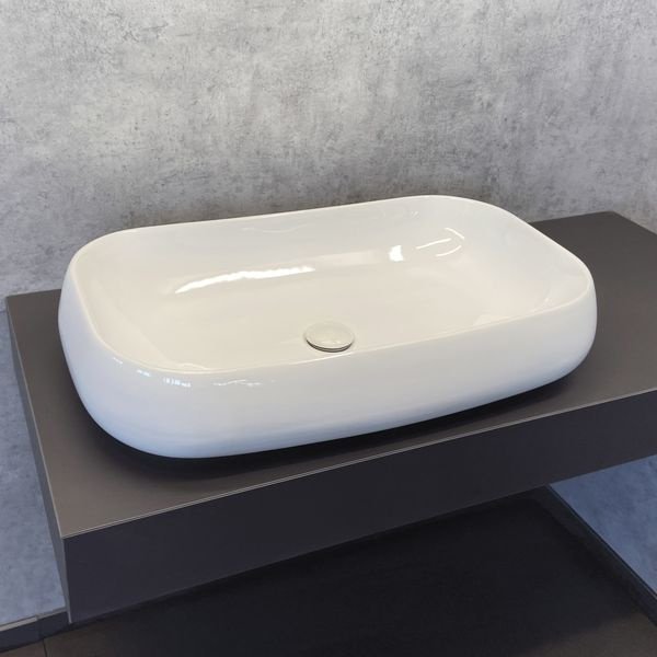 Раковина Comforty 78101 накладная овальная 41, санфарфор