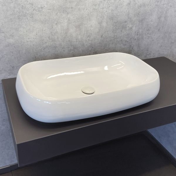Раковина Comforty 78101 накладная овальная 41, санфарфор купить,96415