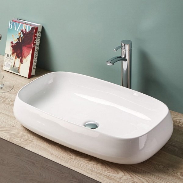 Раковина Comforty 78101 накладная овальная 41, санфарфор