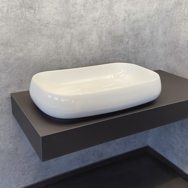 Раковина Comforty 78101 накладная овальная 41, санфарфор купить,96415