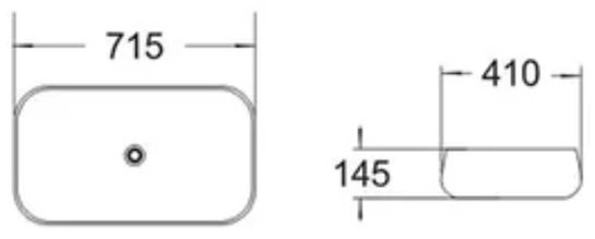 Раковина Comforty 78101 накладная овальная 41, санфарфор купить,96415