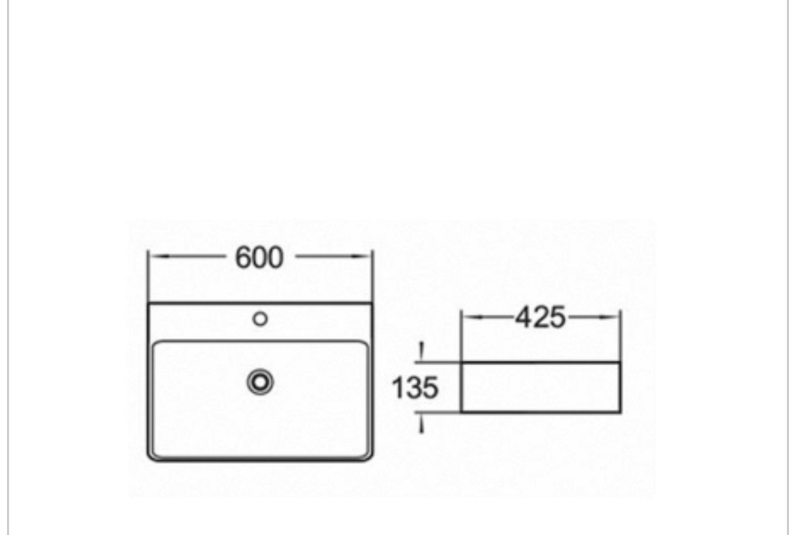 Раковина Comforty 78188 накладная прямоугольная 60, санфарфор купить,87460