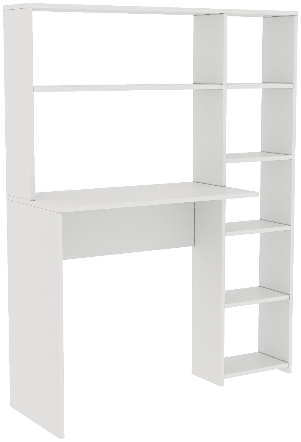 Стол компьютерный с надстройкой Ереке Мебель ST04 HM B, 113х40x142 см, белый купить,NaN