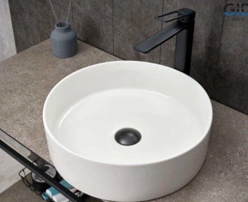 Раковина GID-ceramic N9423 накладная круглая 40, керамика