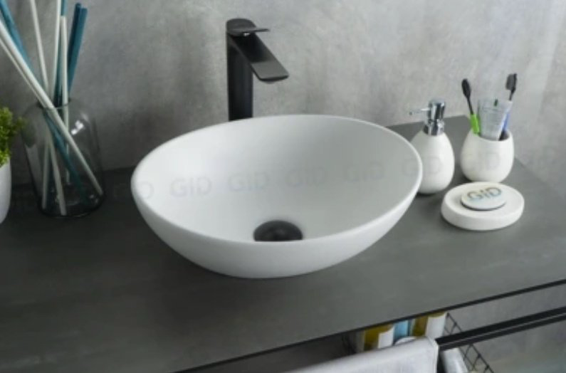 Раковина GID-ceramic N900 накладная овальная 41, керамика купить,103977