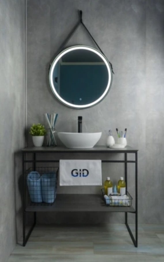 Раковина GID-ceramic N900 накладная овальная 41, керамика