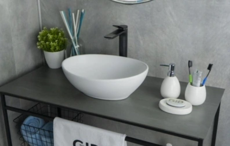 Раковина GID-ceramic N900 накладная овальная 41, керамика купить,103977