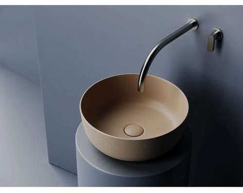 Раковина Ceramicanova CN6073MC накладная круглая 35.6, мрамор