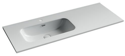 Раковина Ceramicanova CN7006L накладная прямоугольная 46.5, мрамор