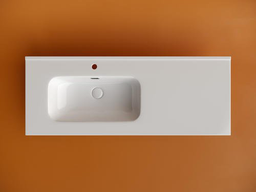 Раковина Ceramicanova CN7006L накладная прямоугольная 46.5, мрамор купить,378299