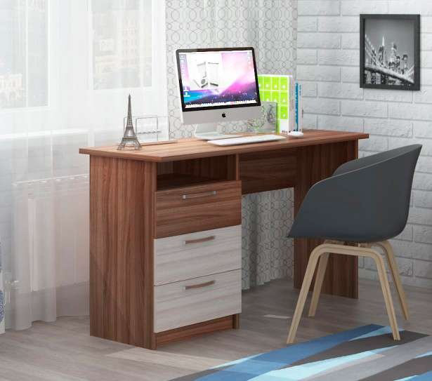 Стол письменный DOMA 194 VOYJ, 124х60x80.6 см, коричневый, бежевый купить,NaN