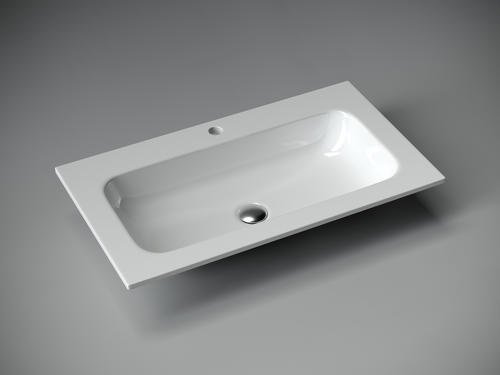 Раковина Ceramicanova CN7012 накладная прямоугольная 45.7, мрамор