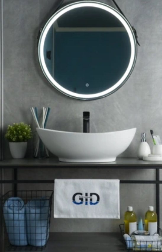 Раковина GID-ceramic N9019 накладная овальная 60, керамика купить,NaN