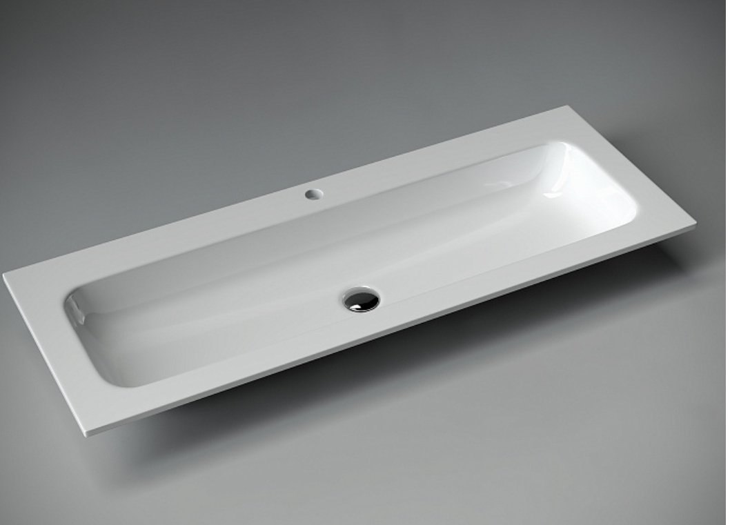 Раковина Ceramicanova Grace CN7017 накладная прямоугольная 121, санфарфор