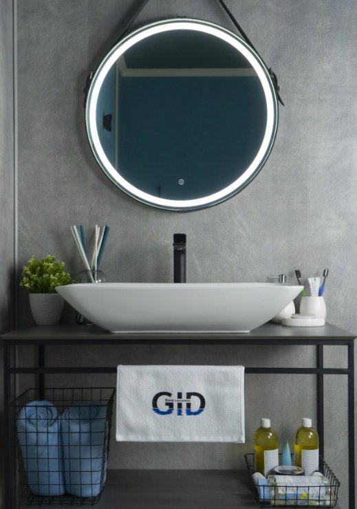 Раковина GID-ceramic N9122 накладная прямоугольная 71, керамика купить,NaN