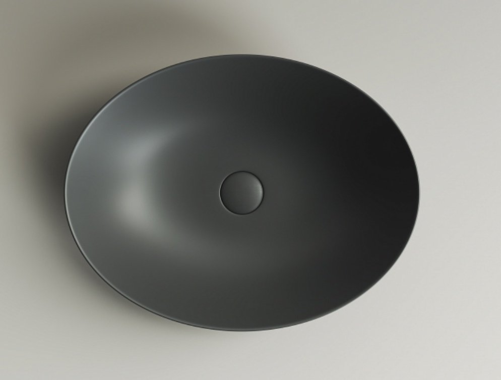 Раковина Ceramicanova CN6017MDH накладная овальная 52, санфарфор