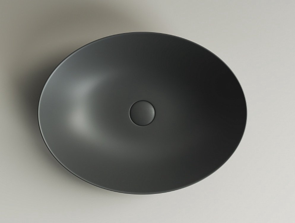 Раковина Ceramicanova CN6017MDH накладная овальная 52, санфарфор купить,264869