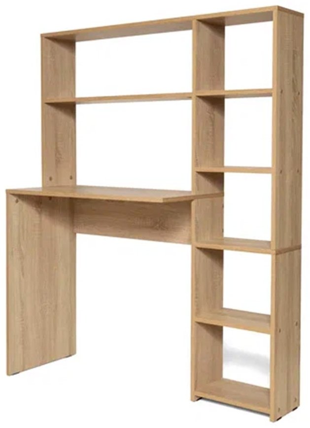 Стол компьютерный с надстройкой DOMA ST04, 113х40x142 см, коричневый, бежевый купить,NaN