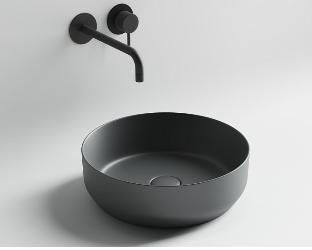 Раковина Ceramicanova CN6022MDH накладная круглая 39, санфарфор
