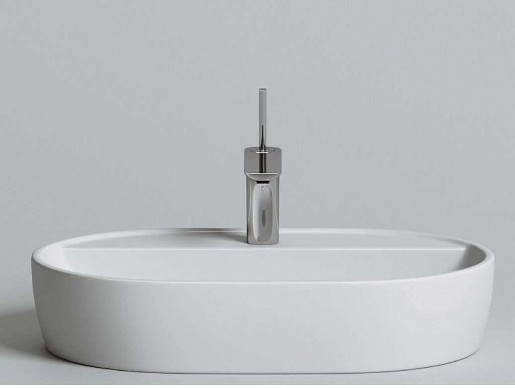 Раковина Ceramicanova CN6035 накладная овальная 60, санфарфор