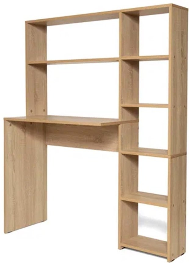 Стол компьютерный с надстройкой DOMA ST04, 113х40x142 см, коричневый, бежевый купить,NaN