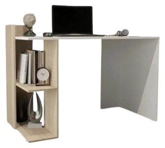 Стол письменный DOMA 110, 120х57x85 см, белый, бежевый купить,NaN