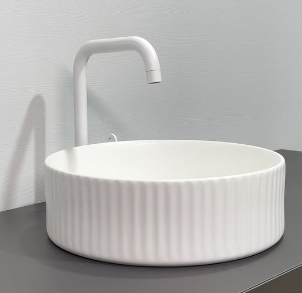 Раковина Comforty 78728MW накладная круглая 36, фарфор купить,95122